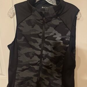 Athleta Gray and Black Camo Vest